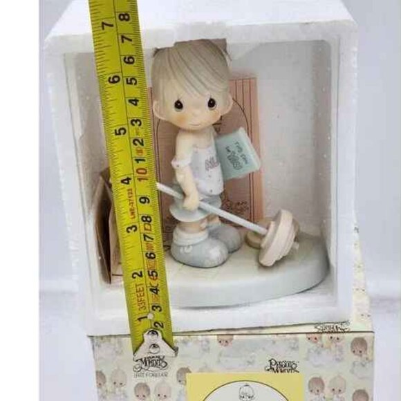 Precious Moments Figurine Believe The Impossible 109487 Vintage 1987 W/Box Tags - Picture 3 of 12